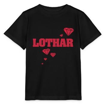 Geschenkidee Lothar - Stanley/Stella Kinder T-Shirt MINI CREATOR  - Schwarz - Vorne - Mikhail (115cm)