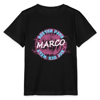 Marco als Vatertag - Stanley/Stella Kinder T-Shirt MINI CREATOR  - Schwarz - Vorne - Mikhail (115cm)