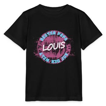 Cadeau pour Louis - T-shirt bio MINI CREATOR Stanley/Stella Enfant - noir - Devant - Mikhail (115cm)