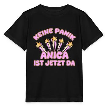 Nom de femme Anica - T-shirt bio MINI CREATOR Stanley/Stella Enfant - noir - Devant - Mikhail (115cm)