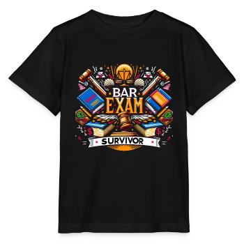 Bar Exam Survivor 17 - Stanley/Stella MINI CREATOR Kids’ T-Shirt - black - Front - Mikhail (115cm)