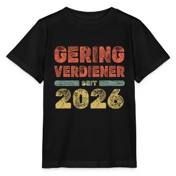 Personnes à faible revenu en 2026 - T-shirt bio MINI CREATOR Stanley/Stella Enfant - noir - Devant - Mikhail (115cm)