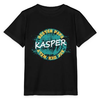 Kasper als Vatertag - Stanley/Stella Kinder T-Shirt MINI CREATOR  - Schwarz - Vorne - Mikhail (115cm)