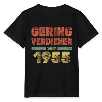 Personnes à faible revenu en 1955 - T-shirt bio MINI CREATOR Stanley/Stella Enfant - noir - Devant - Mikhail (115cm)