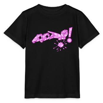 oops - Design mit Gebärdensprache DGS - Stanley/Stella Kinder T-Shirt MINI CREATOR  - Schwarz - Vorne - Mikhail (115cm)