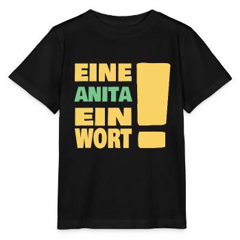 Eine Anita ein Wort - Stanley/Stella Kinder T-Shirt MINI CREATOR  - Schwarz - Vorne - Mikhail (115cm)