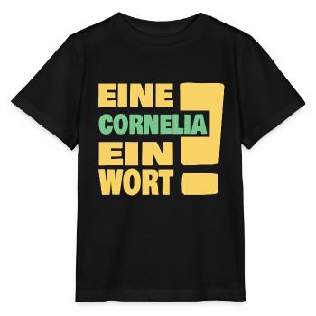 Eine Cornelia ein Wort - Stanley/Stella Kinder T-Shirt MINI CREATOR  - Schwarz - Vorne - Mikhail (115cm)