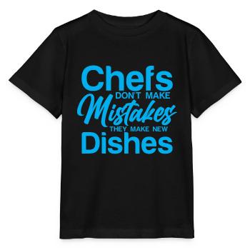 Les chefs ne font pas d’erreurs, ils font de nouveaux plats - T-shirt bio MINI CREATOR Stanley/Stella Enfant - noir - Devant - Mikhail (115cm)