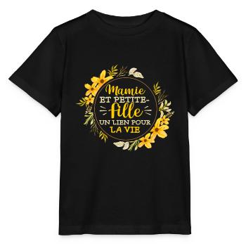 Petits-Enfants Mamie Petite Fille Cadeau - T-shirt bio MINI CREATOR Stanley/Stella Enfant - noir - Devant - Mikhail (115cm)