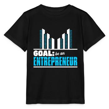 Goal Be An Entrepreneur - Stanley/Stella MINI CREATOR Kids’ T-Shirt - black - Front - Mikhail (115cm)