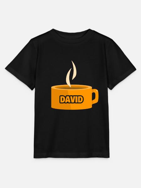 Teetasse David - Stanley/Stella Kinder T-Shirt MINI CREATOR  - Schwarz