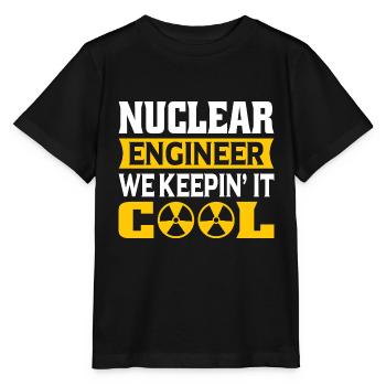 Ingénieur nucléaire Technologie nucléaire Énergie nucléaire - T-shirt bio MINI CREATOR Stanley/Stella Enfant - noir - Devant - Mikhail (115cm)