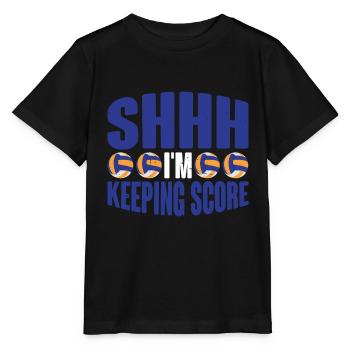 Chut, je garde le score 7 - T-shirt bio MINI CREATOR Stanley/Stella Enfant - noir - Devant - Mikhail (115cm)