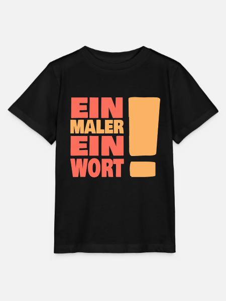 Eine maler ein Wort - Stanley/Stella Kinder T-Shirt MINI CREATOR - Schwarz
