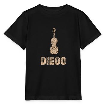 Diego: alto - T-shirt bio MINI CREATOR Stanley/Stella Enfant - noir - Devant - Mikhail (115cm)