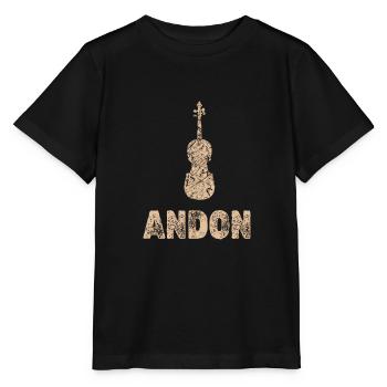 Bratsche Andon - Stanley/Stella Kinder T-Shirt MINI CREATOR  - Schwarz - Vorne - Mikhail (115cm)