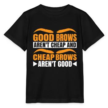 Les sourcils bon marché ne sont pas bons 3 - T-shirt bio MINI CREATOR Stanley/Stella Enfant - noir - Devant - Mikhail (115cm)