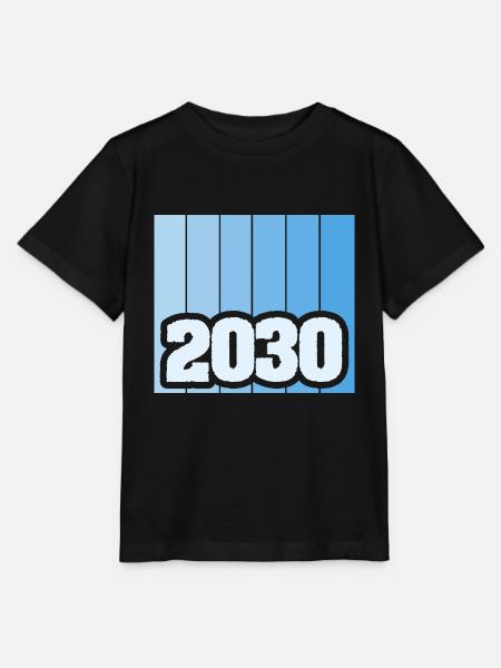 Zahl 2030 - Stanley/Stella Kinder T-Shirt MINI CREATOR - Schwarz