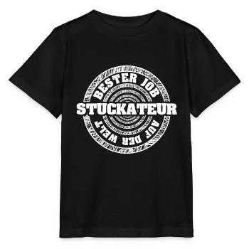 Gift for plasterer - Stanley/Stella MINI CREATOR Kids’ T-Shirt - black - Front - Mikhail (115cm)