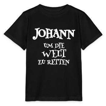 Retter Johann - Stanley/Stella Kinder T-Shirt MINI CREATOR  - Schwarz - Vorne - Mikhail (115cm)