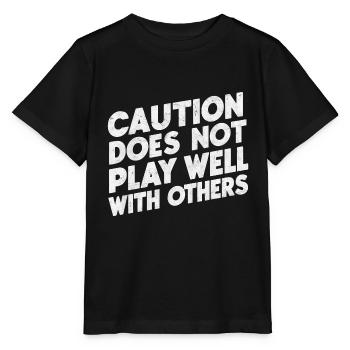 La prudence ne joue pas bien avec les autres 94 - T-shirt bio MINI CREATOR Stanley/Stella Enfant - noir - Devant - Mikhail (115cm)