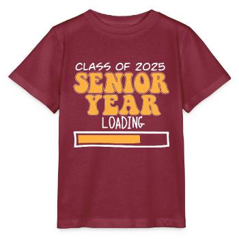 Class Of 2025 Senior Year Loading Future High - Stanley/Stella Kinder T-Shirt MINI CREATOR  - Burgunderrot - Vorne - Kain (125cm)