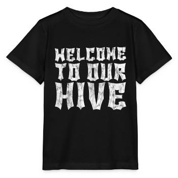 Welcome To Our Hive 3 - Stanley/Stella Kinder T-Shirt MINI CREATOR  - Schwarz - Vorne - Mikhail (115cm)
