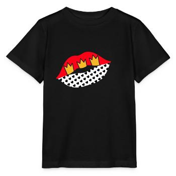 Kussmund Fasching Cologne | Couleurs des armoiries - T-shirt bio MINI CREATOR Stanley/Stella Enfant - noir - Devant - Mikhail (115cm)