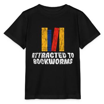 Attracted To Bookworms 3 - Stanley/Stella MINI CREATOR Kids’ T-Shirt - black - Front - Mikhail (115cm)