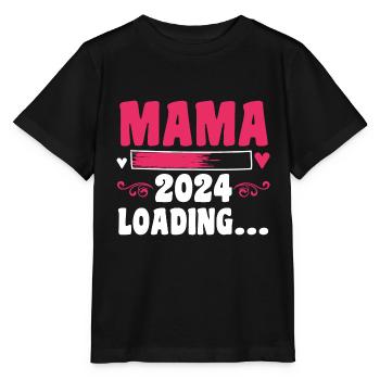 Werdende Mama 2024 - Stanley/Stella Kinder T-Shirt MINI CREATOR  - Schwarz - Vorne - Mikhail (115cm)