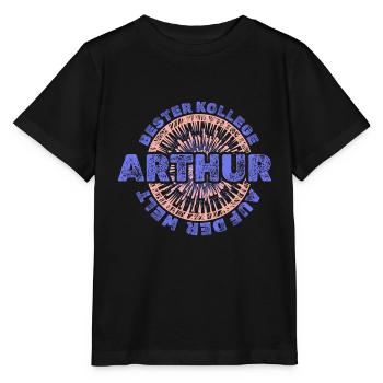 Gift for Arthur - Stanley/Stella MINI CREATOR Kids’ T-Shirt - black - Front - Mikhail (115cm)