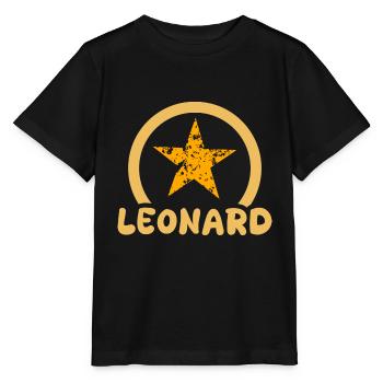 Geschenk für Leonard - Stanley/Stella Kinder T-Shirt MINI CREATOR  - Schwarz - Vorne - Mikhail (115cm)