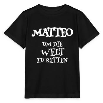 Matteo - Stanley/Stella Kinder T-Shirt MINI CREATOR  - Schwarz - Vorne - Mikhail (115cm)