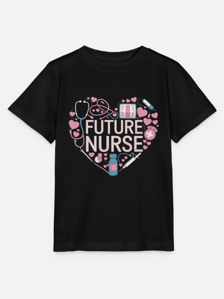 Future Nurse Krankenschwester Ausbildung - Stanley/Stella Kinder T-Shirt MINI CREATOR - Schwarz