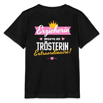 Erzieherin Abschied Trösterin Extraordinaire Kita - Stanley/Stella Kinder T-Shirt MINI CREATOR  - Schwarz - Vorne - Mikhail (115cm)