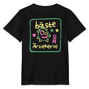 Beste Erzieherin Abschied Kita Lustig Gekritzel - Stanley/Stella Kinder T-Shirt MINI CREATOR  - Schwarz - Vorne - Mikhail (115cm)