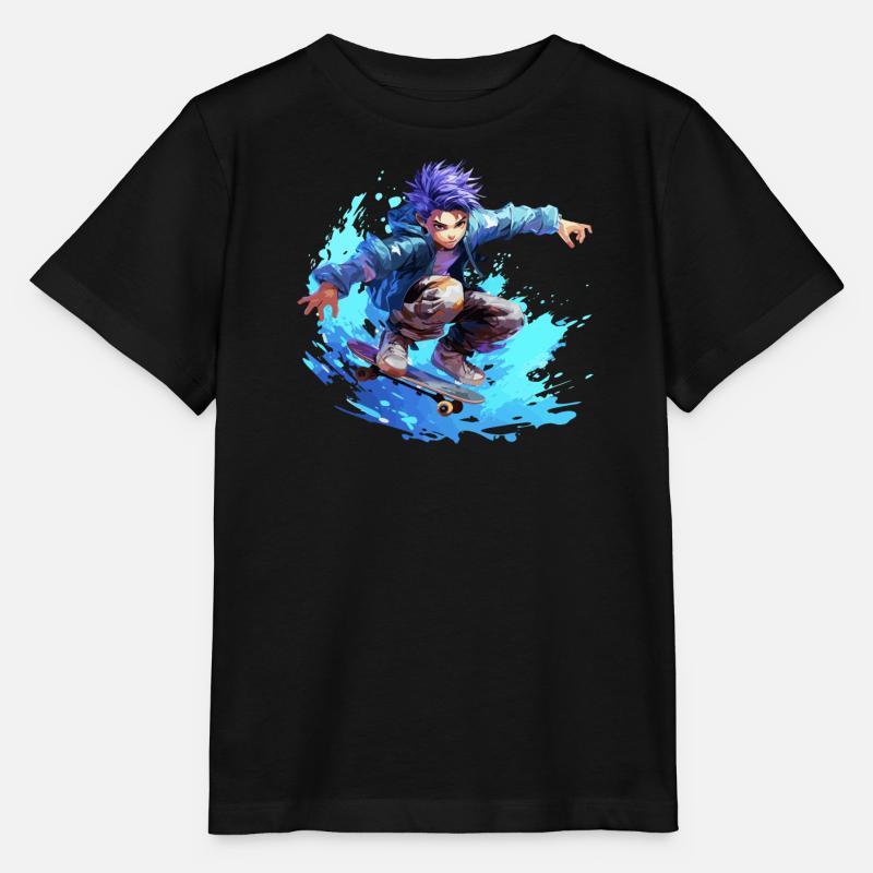 Anime Skater - T-shirt bio MINI CREATOR Stanley/Stella Enfant - noir
