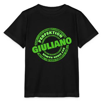 Perfection GIULIANO - T-shirt bio MINI CREATOR Stanley/Stella Enfant - noir - Devant - Mikhail (115cm)