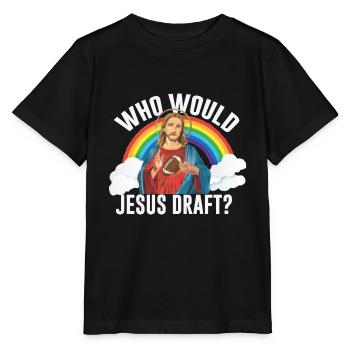 Fantasy Football Rugby Torwart Sport Torhüter - Stanley/Stella Kinder T-Shirt MINI CREATOR  - Schwarz - Vorne - Mikhail (115cm)