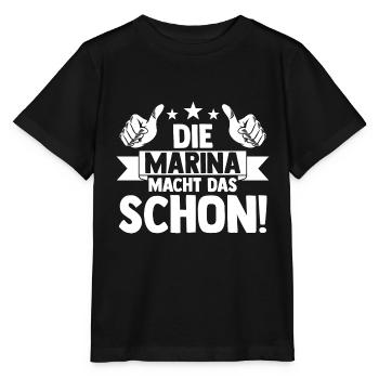 Marina - Stanley/Stella Kinder T-Shirt MINI CREATOR  - Schwarz - Vorne - Mikhail (115cm)