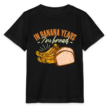 In Bananenjahren bin ich Brot - Stanley/Stella Kinder T-Shirt MINI CREATOR  - Schwarz - Vorne - Mikhail (115cm)