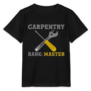 Rang de charpenterie Maître 2 - T-shirt bio MINI CREATOR Stanley/Stella Enfant - noir - Devant - Mikhail (115cm)