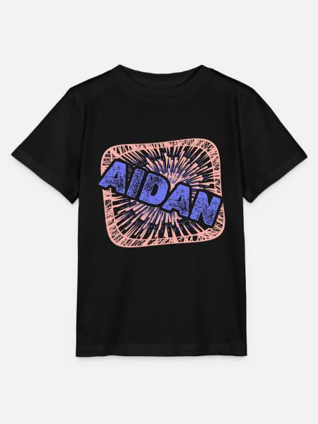 Geschenk für Aidan - Stanley/Stella Kinder T-Shirt MINI CREATOR - Schwarz