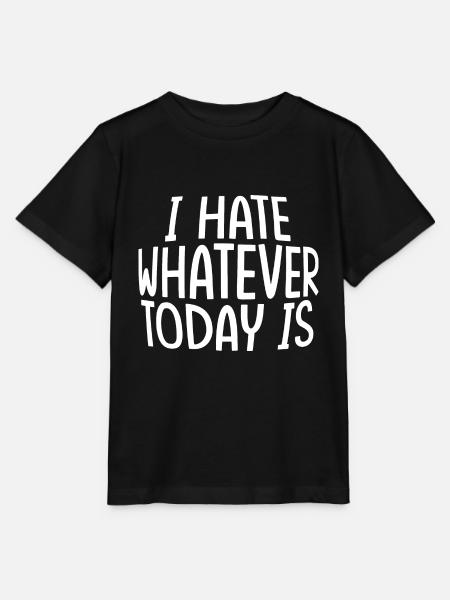 I Hate Whatever Today Is - Stanley/Stella Kinder T-Shirt MINI CREATOR  - Schwarz