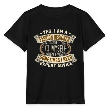 Fashion Designer Expert Advice Creativity - Stanley/Stella MINI CREATOR Kids’ T-Shirt - black - Front - Mikhail (115cm)