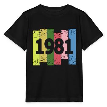 Farbenfroh 1981 - Stanley/Stella Kinder T-Shirt MINI CREATOR  - Schwarz - Vorne - Mikhail (115cm)