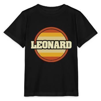 Geschenk für Leonard - Stanley/Stella Kinder T-Shirt MINI CREATOR  - Schwarz - Vorne - Mikhail (115cm)