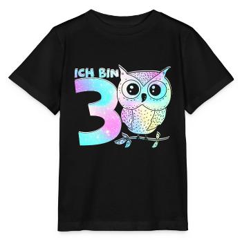 Ich bin 3 - 3 Jahre alt 3. Geburtstag Geschenk für - Stanley/Stella Kinder T-Shirt MINI CREATOR  - Schwarz - Vorne - Mikhail (115cm)