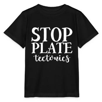 Tectonique des plaques d’arrêt 4 - T-shirt bio MINI CREATOR Stanley/Stella Enfant - noir - Devant - Mikhail (115cm)