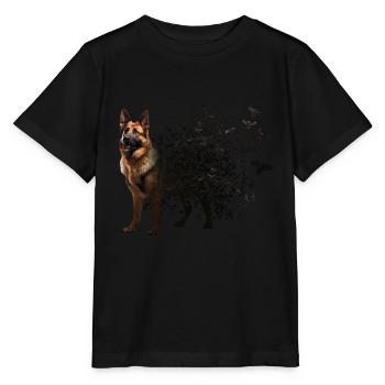 Berger allemand - T-shirt bio MINI CREATOR Stanley/Stella Enfant - noir - Devant - Mikhail (115cm)